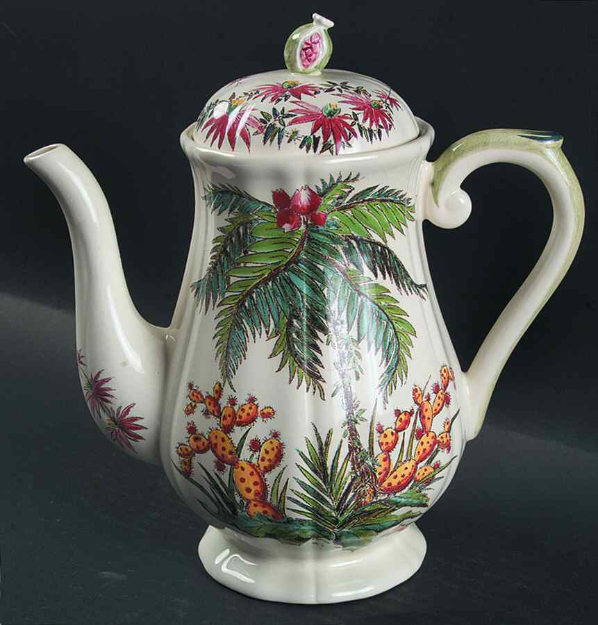 Tamarin Coffee Pot & Lid by Faiencerie De Gien-1