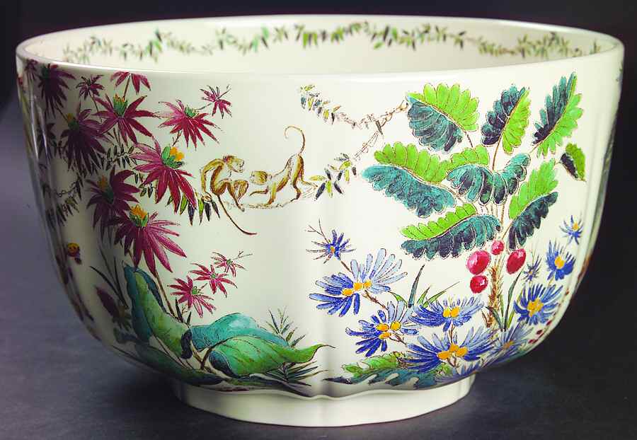 Tamarin 10" Large Salad Serving Bowl by Faiencerie De Gien-1