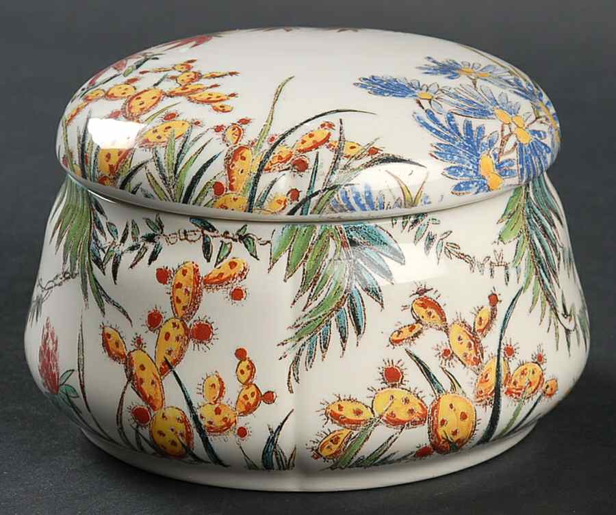 Tamarin 3" Candy Box & Lid by Faiencerie De Gien-1