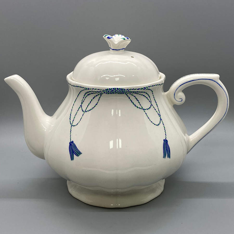 Passementerie Teapot & Lid by Faiencerie De Gien-1