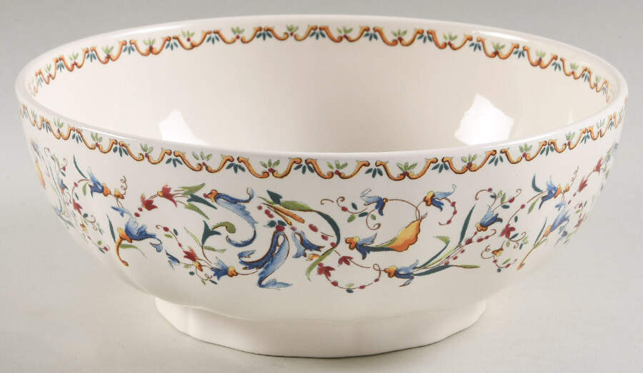 Toscana 8" Round Vegetable Bowl by Faiencerie De Gien-1