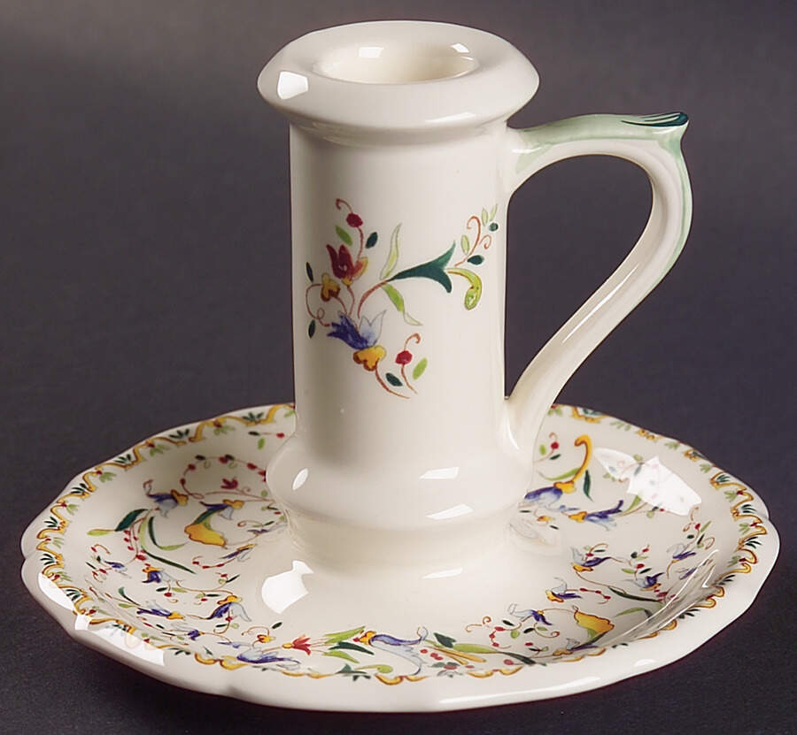 Toscana Single Light Candlestick by Faiencerie De Gien-1