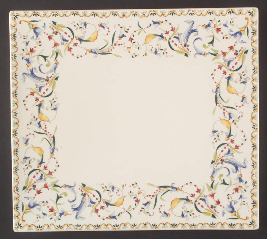 Toscana 11" Square Serving Platter by Faiencerie De Gien-1