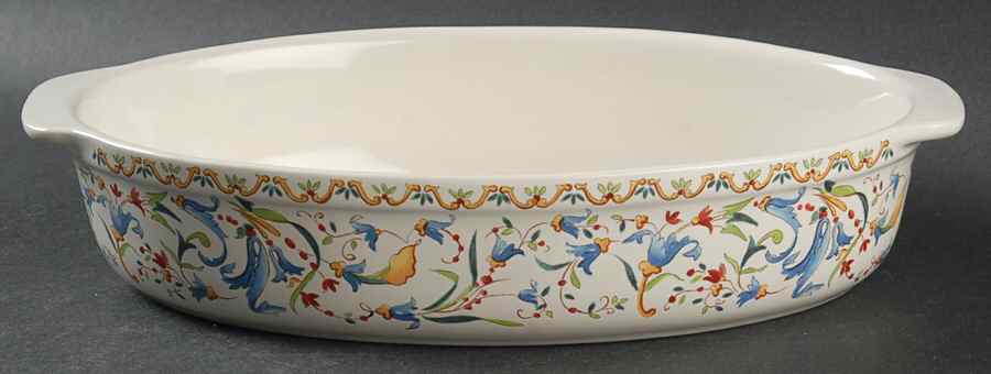 Toscana 10" Oval Baker by Faiencerie De Gien-1
