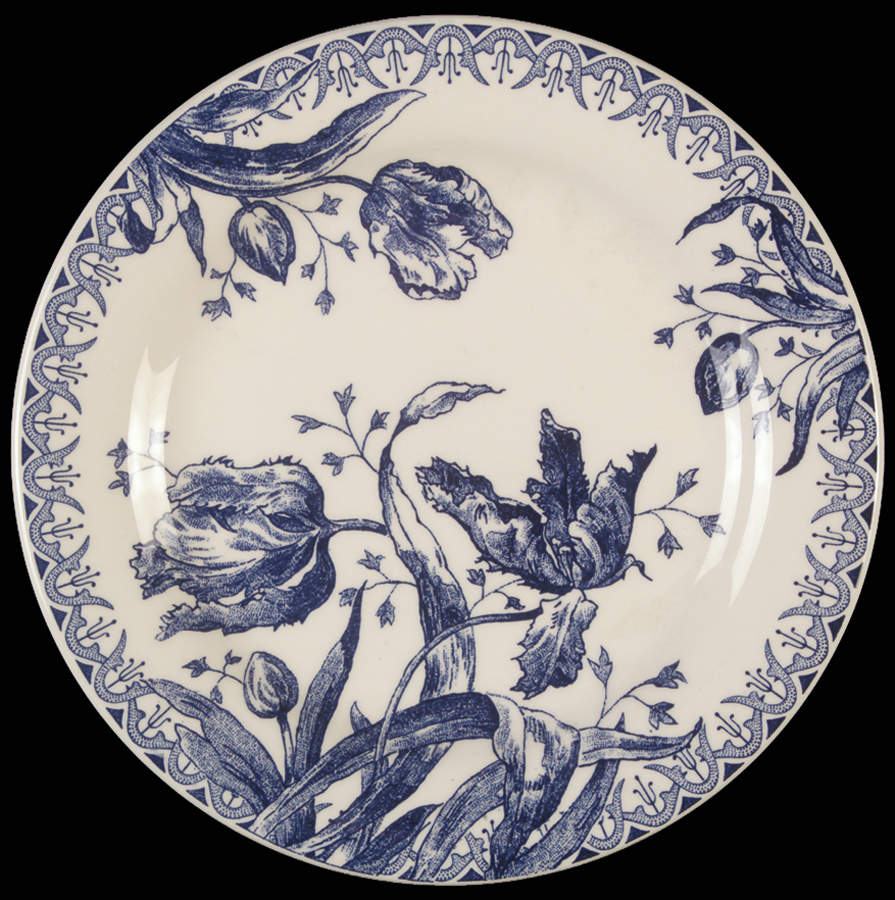 Tulipes Bread & Butter Plate by Faiencerie De Gien-1