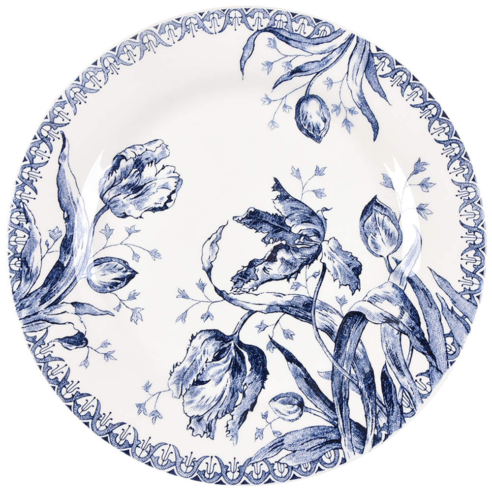 Tulipes Dinner Plate by Faiencerie De Gien-1