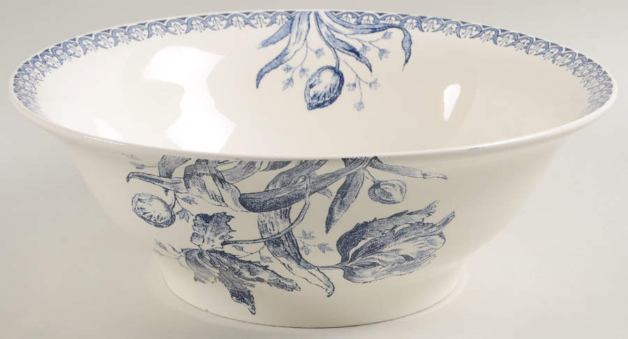 Tulipes 11" Large Salad Serving Bowl by Faiencerie De Gien-1