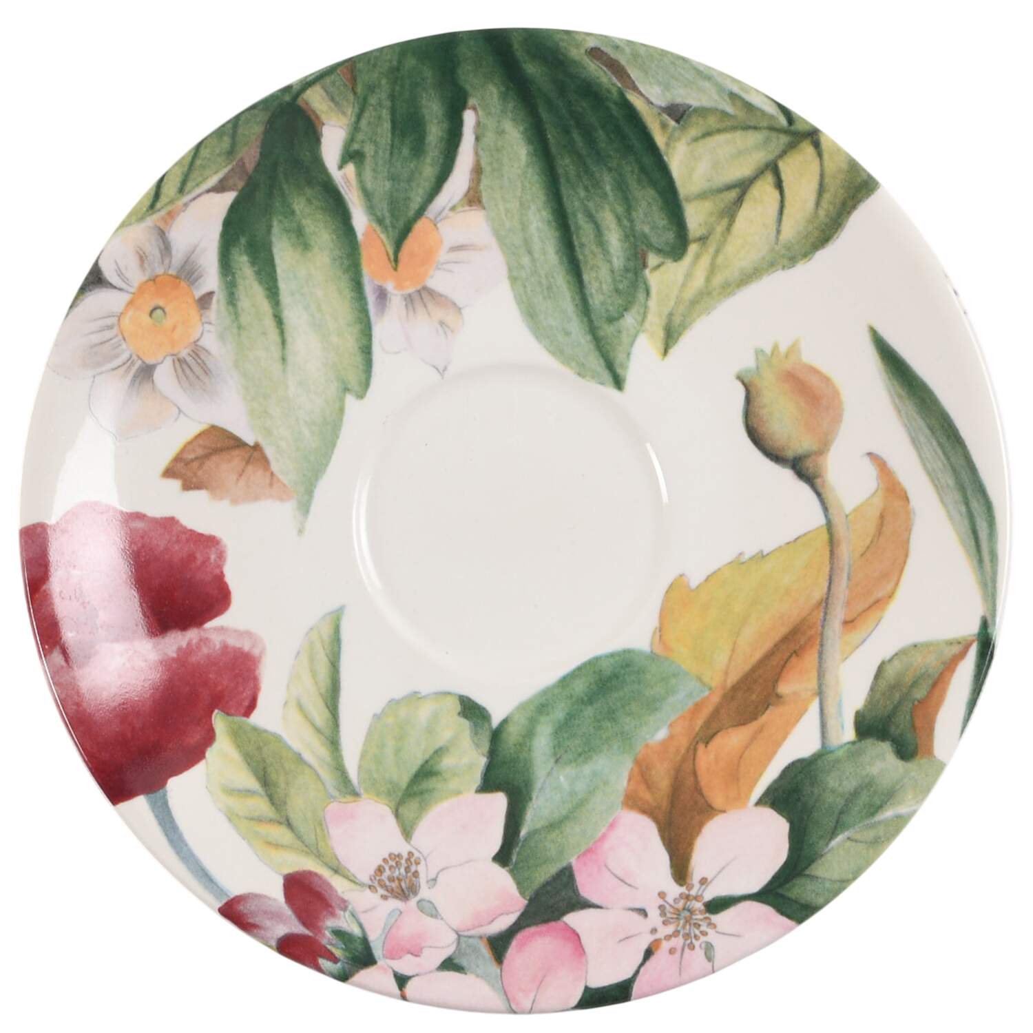Volupte Saucer for Breakfast Cup by Faiencerie De Gien-1