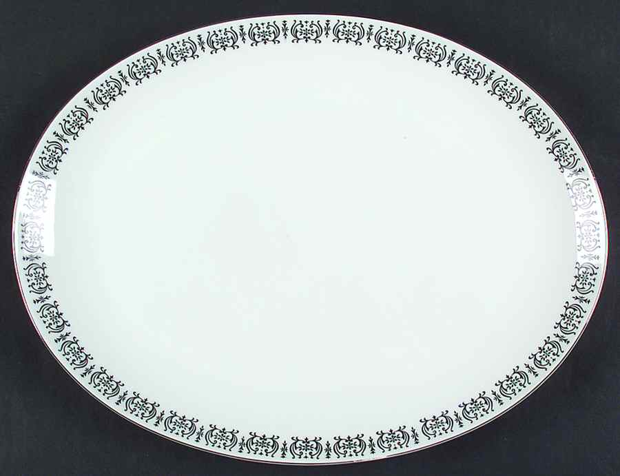 Mantilla 14" Oval Serving Platter by Gildhar-1