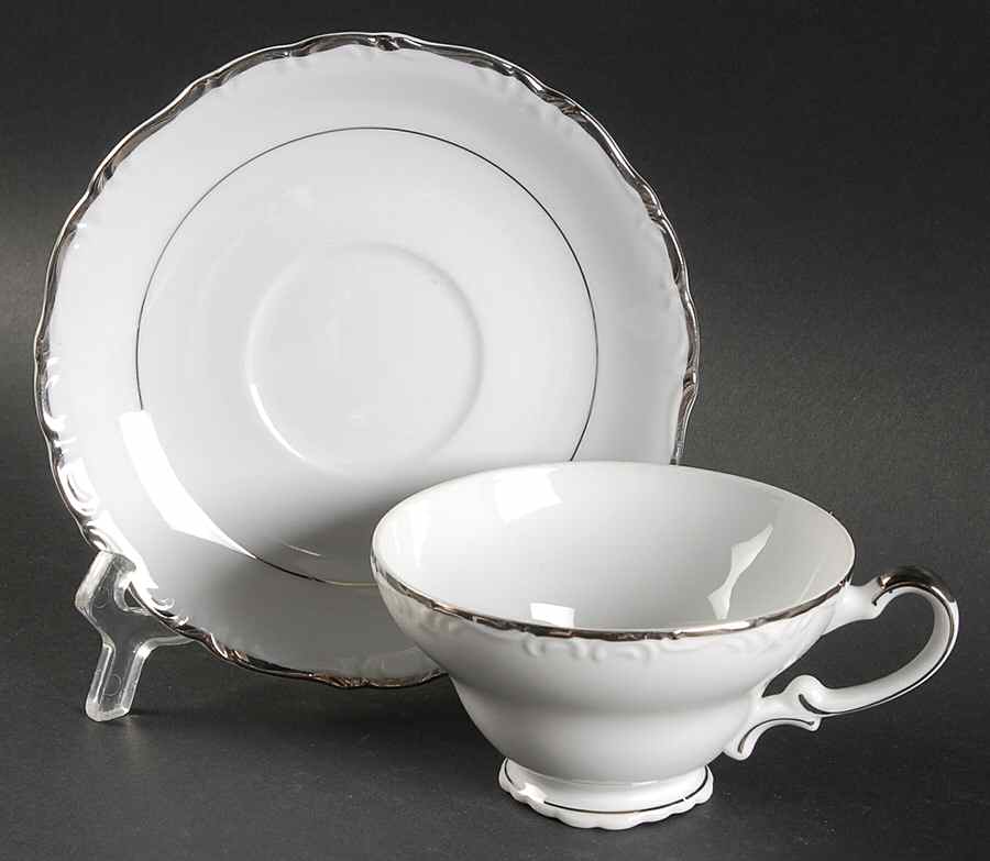 Renaissance Footed Cup & Saucer Set by Gildhar-1