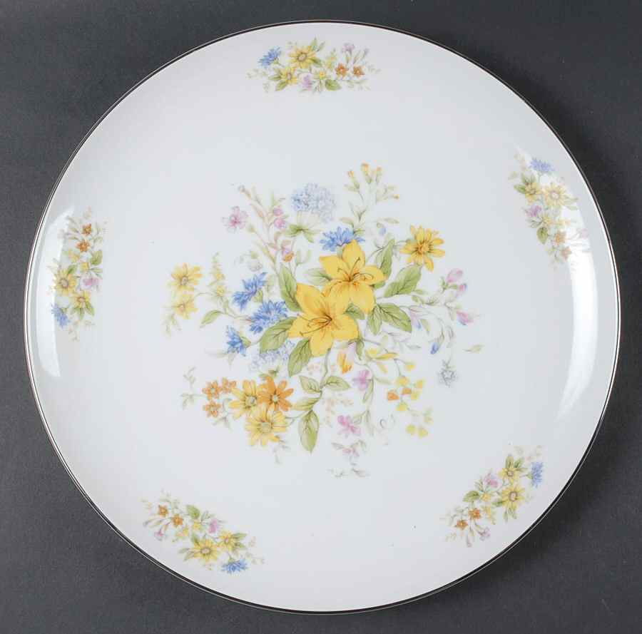 Spring Boquet 12" Chop Plate (Round Platter) by Gildhar-1