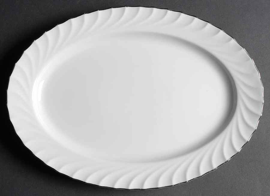 Swirl 14" Oval Serving Platter by Gildhar-1