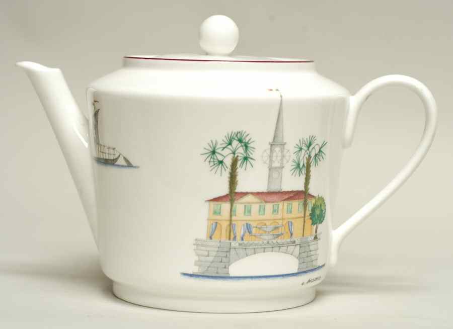 Acquarelli Teapot & Lid by Ginori 1735-1