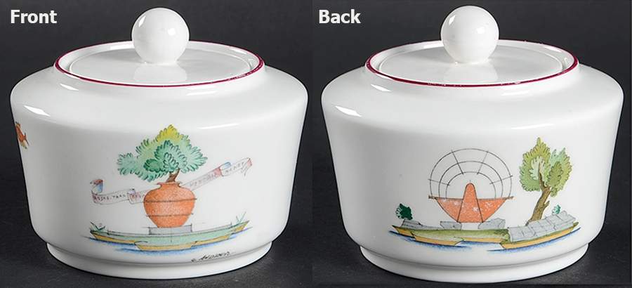 Acquarelli Sugar Bowl & Lid by Ginori 1735-1