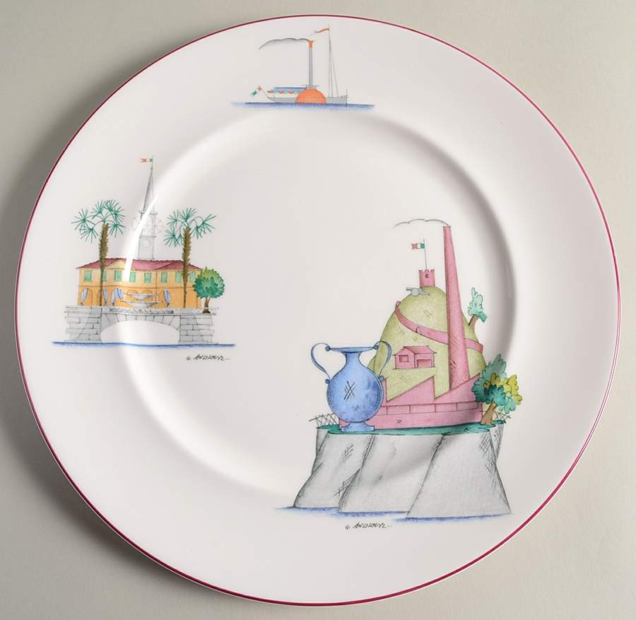 Acquarelli 12" Chop Plate (Round Platter) by Ginori 1735-1