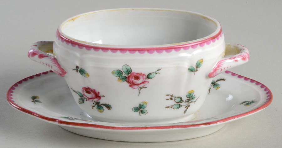 Amalfi Mustard with Attached Underplate No Lid by Ginori 1735-1