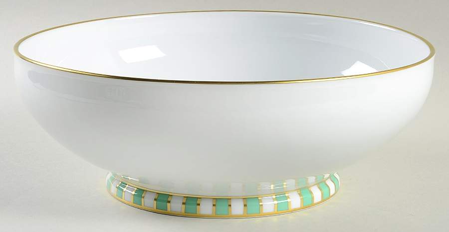 Amadeus Green 10" Large Salad Serving Bowl by Ginori 1735-1