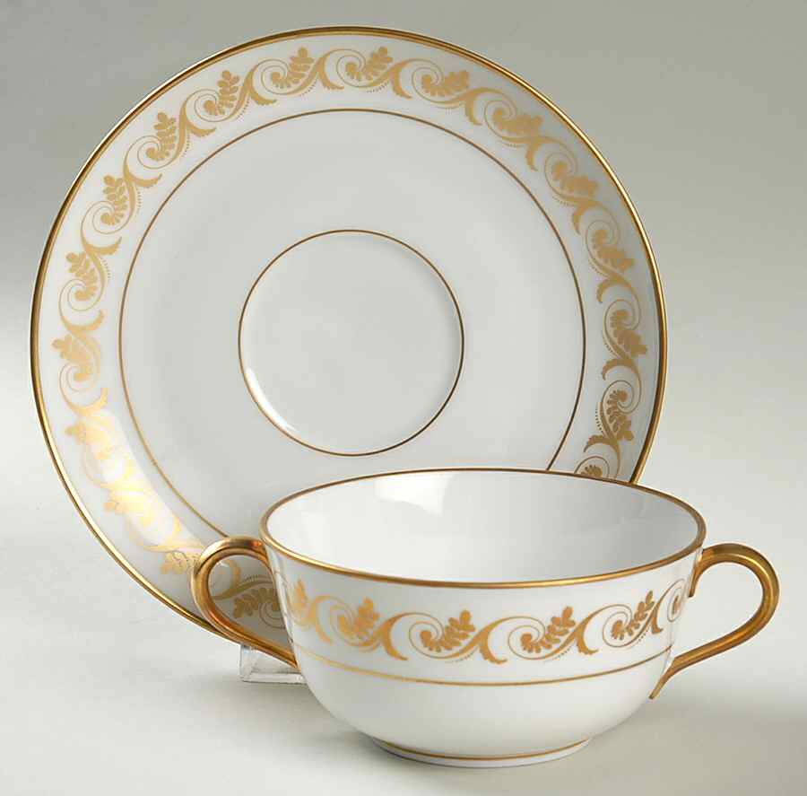 Aosta Flat Cream Soup Bowl & Saucer Set by Ginori 1735-1