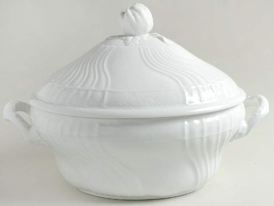 Bianco White (Vecchio Ginori Shape) Oval Tureen & Lid by Ginori 1735-1