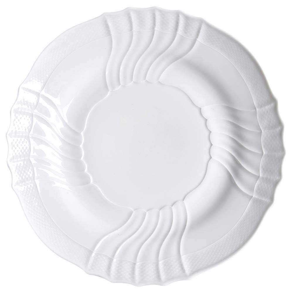 Bianco White (Vecchio Ginori Shape) 13" Chop Plate (Round Platter) by Ginori 1735-1