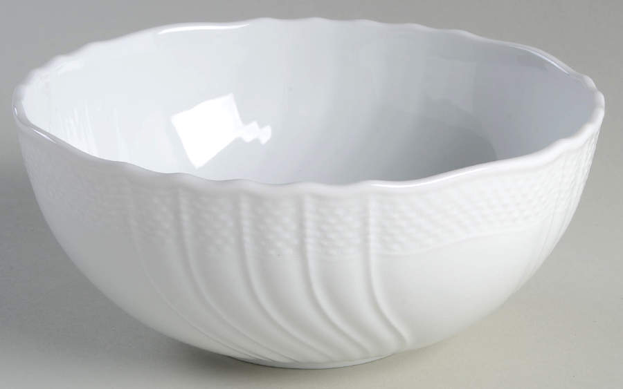 Bianco White (Vecchio Ginori Shape) 6" Pasta Serving Bowl by Ginori 1735-1