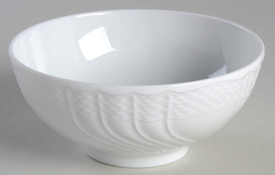 Bianco White (Vecchio Ginori Shape) Fruit/Dessert (Sauce) Bowl by Ginori 1735-1