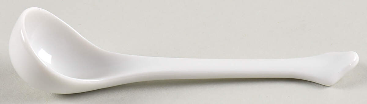 Bianco White (Vecchio Ginori Shape) Mustard Spoon by Ginori 1735-1