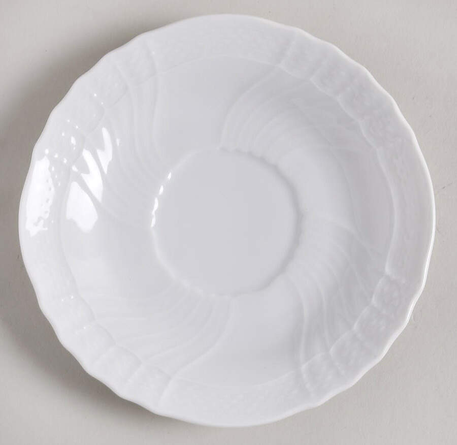 Bianco White (Vecchio Ginori Shape) Saucer for Flat Cup by Ginori 1735-1