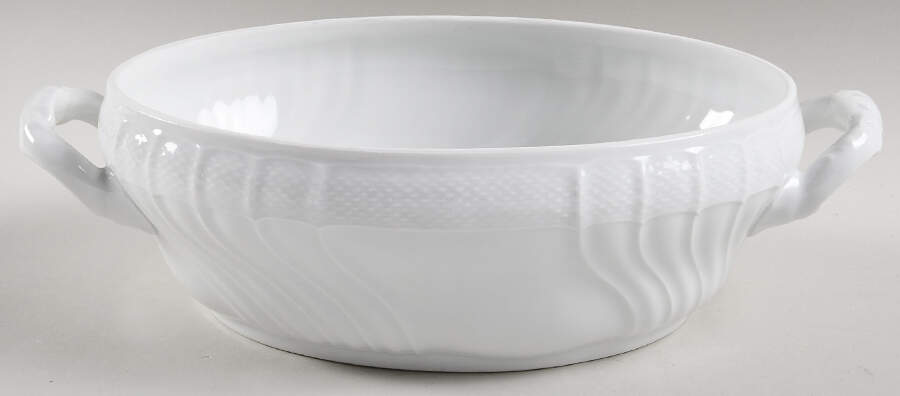Bianco White (Vecchio Ginori Shape) Oval Vegetable No Lid by Ginori 1735-1