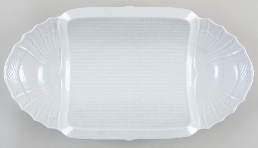Bianco White (Vecchio Ginori Shape) 16" Asparagus Server/Tray by Ginori 1735-1