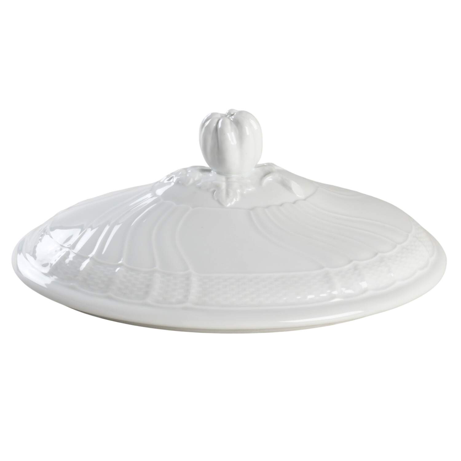 Bianco White (Vecchio Ginori Shape) Lid for Oval Tureen by Ginori 1735-1