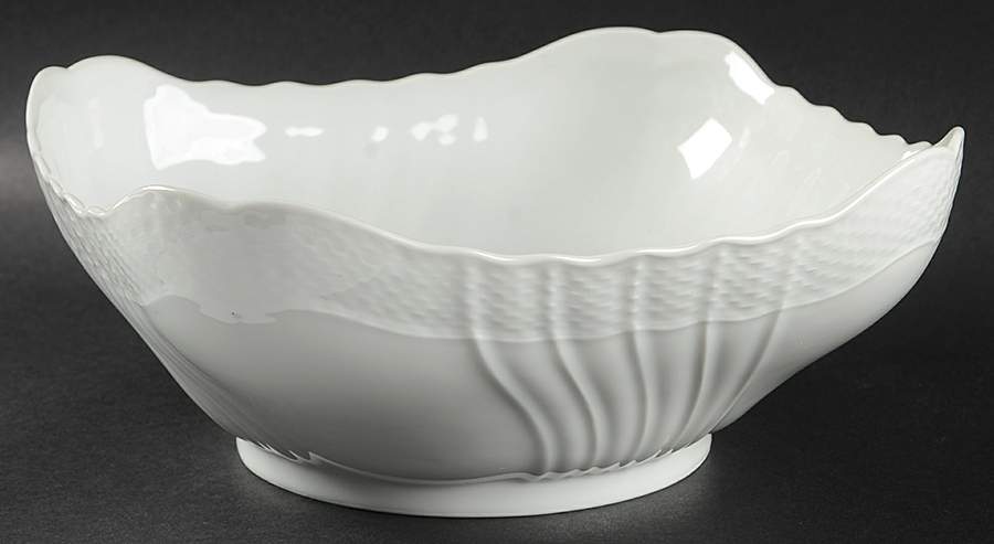 Bianco White (Vecchio Ginori Shape) 9" Square Vegetable Bowl by Ginori 1735-1