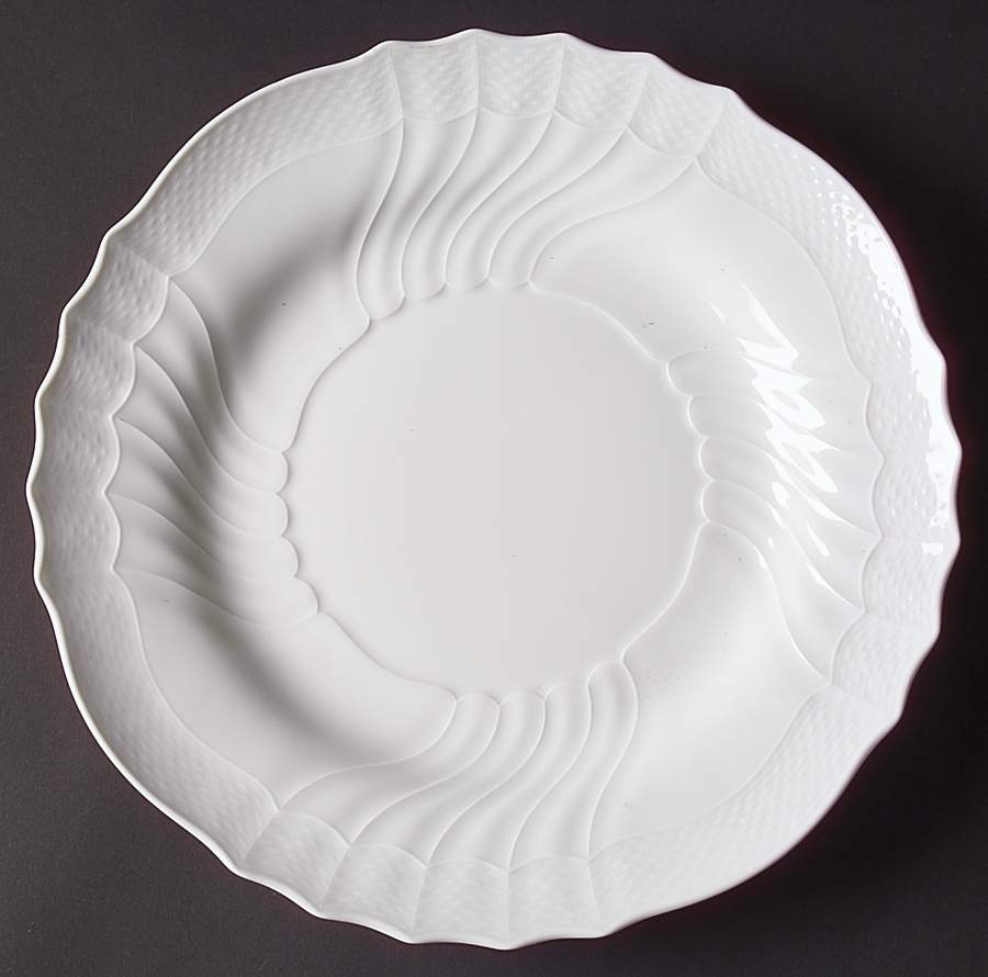 Bianco White (Vecchio Ginori Shape) 11" Chop Plate (Round Platter) by Ginori 1735-1
