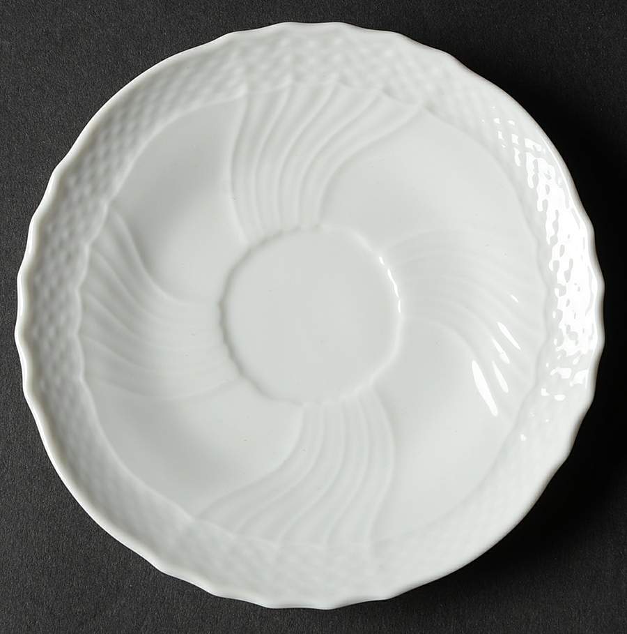 Bianco White (Vecchio Ginori Shape) Saucer for Demitasse Cup by Ginori 1735-1