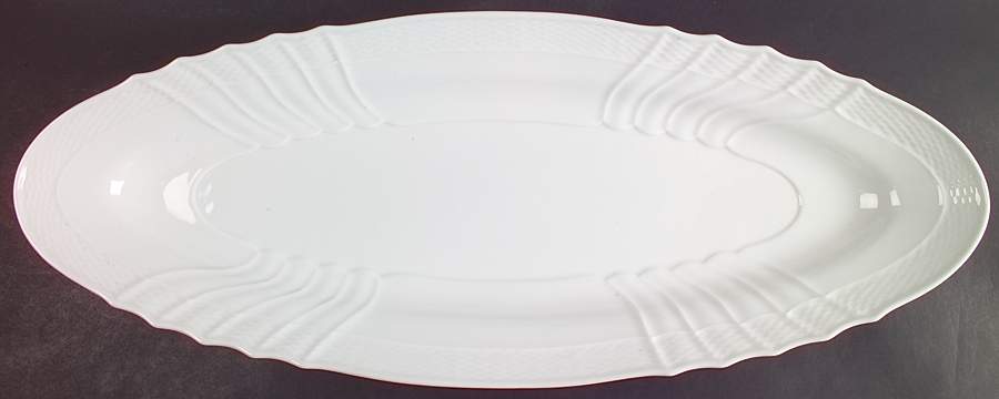 Bianco White (Vecchio Ginori Shape) 25" Fish Platter by Ginori 1735-1