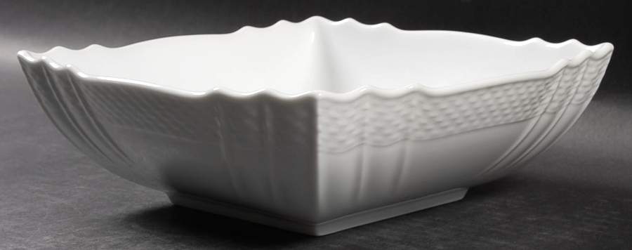 Bianco White (Vecchio Ginori Shape) 8" Individual Square Pasta Bowl by Ginori 1735-1