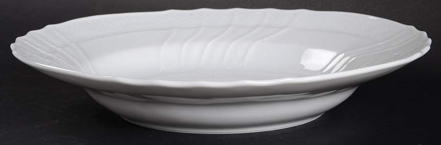Bianco White (Vecchio Ginori Shape) Large Rim Soup Bowl by Ginori 1735-1