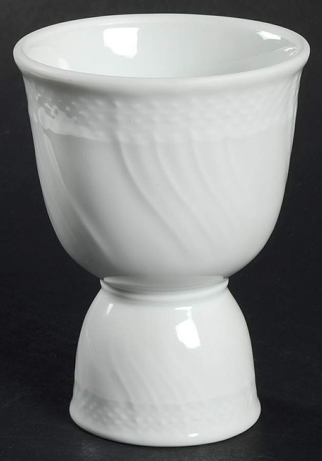 Bianco White (Vecchio Ginori Shape) Double Egg Cup by Ginori 1735-1