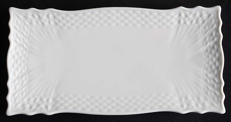 Bianco White (Vecchio Ginori Shape) 6" Rectangular Tray by Ginori 1735-1
