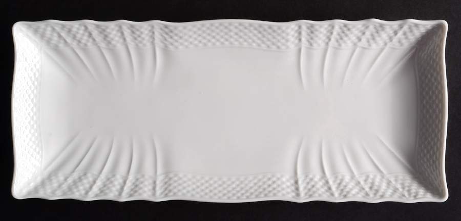 Bianco White (Vecchio Ginori Shape) 11'' Rectangular Tray by Ginori 1735-1