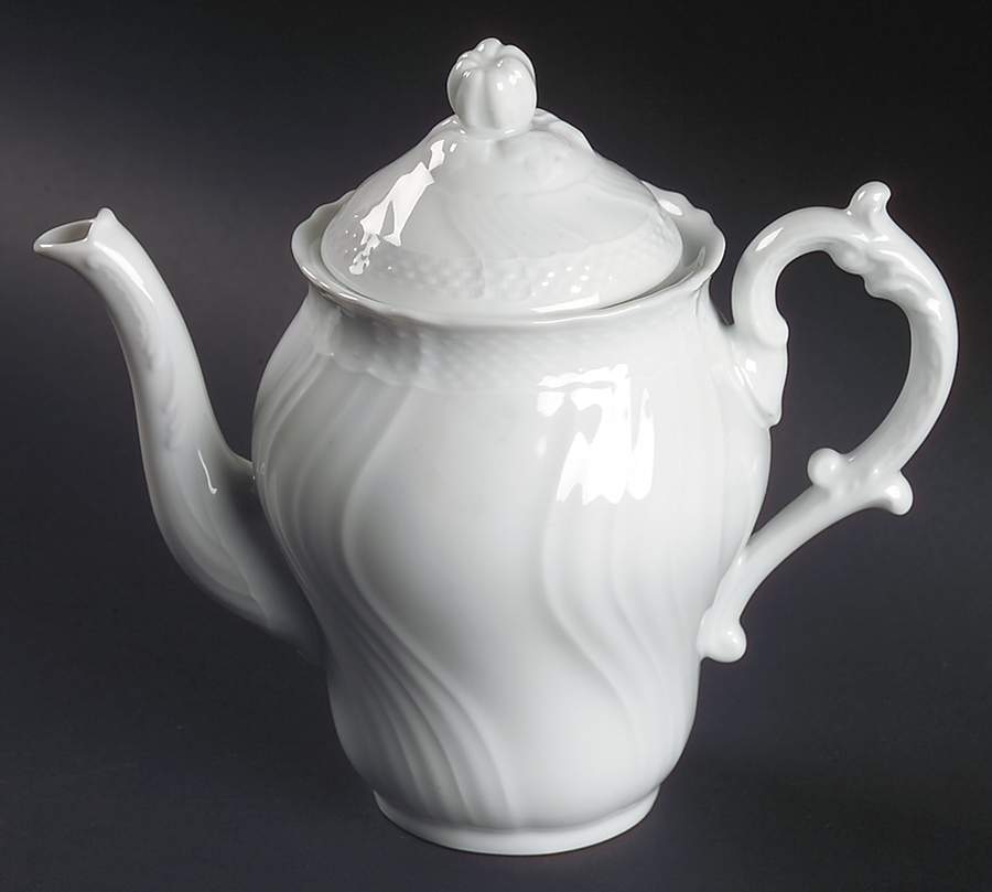 Bianco White (Vecchio Ginori Shape) Mini Coffee Pot & Lid by Ginori 1735-1