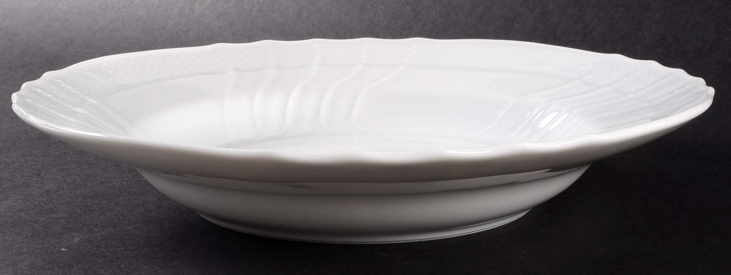 Bianco White (Vecchio Ginori Shape) Large Rim Soup Bowl by Ginori 1735-1