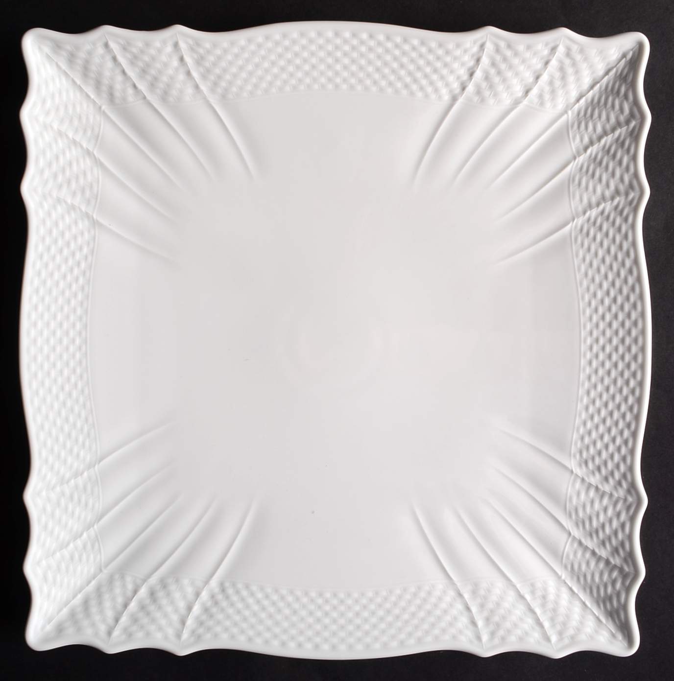 Bianco White (Vecchio Ginori Shape) Square Service Plate (Charger) by Ginori 1735-1
