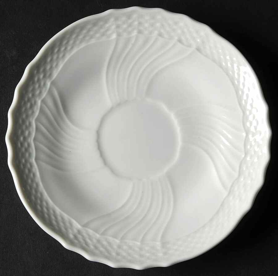 Bianco White (Vecchio Ginori Shape) 3-Piece Pot de Creme, Underplate Only by Ginori 1735-1
