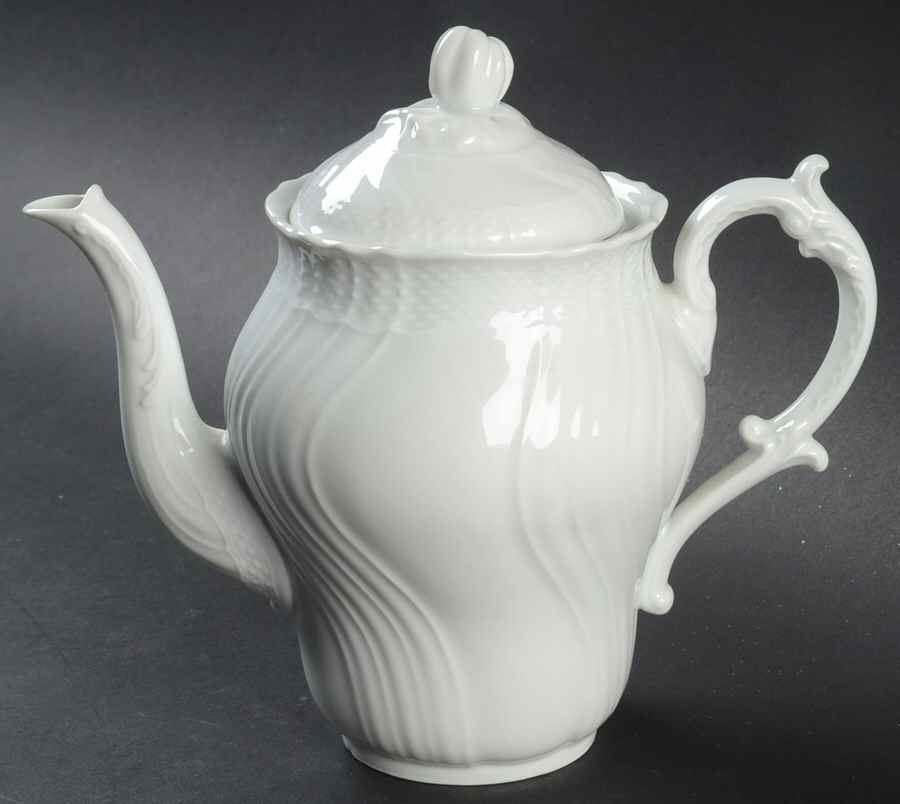 Bianco White (Vecchio Ginori Shape) Small Coffee Pot & Lid by Ginori 1735-1