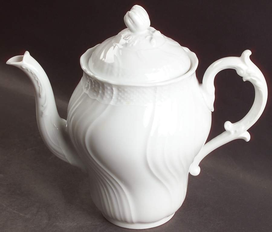 Bianco White (Vecchio Ginori Shape) Coffee Pot & Lid by Ginori 1735-1