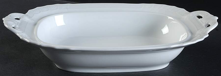 Bianco White (Vecchio Ginori Shape) Rectangular Vegetable Bowl No Lid by Ginori 1735-1