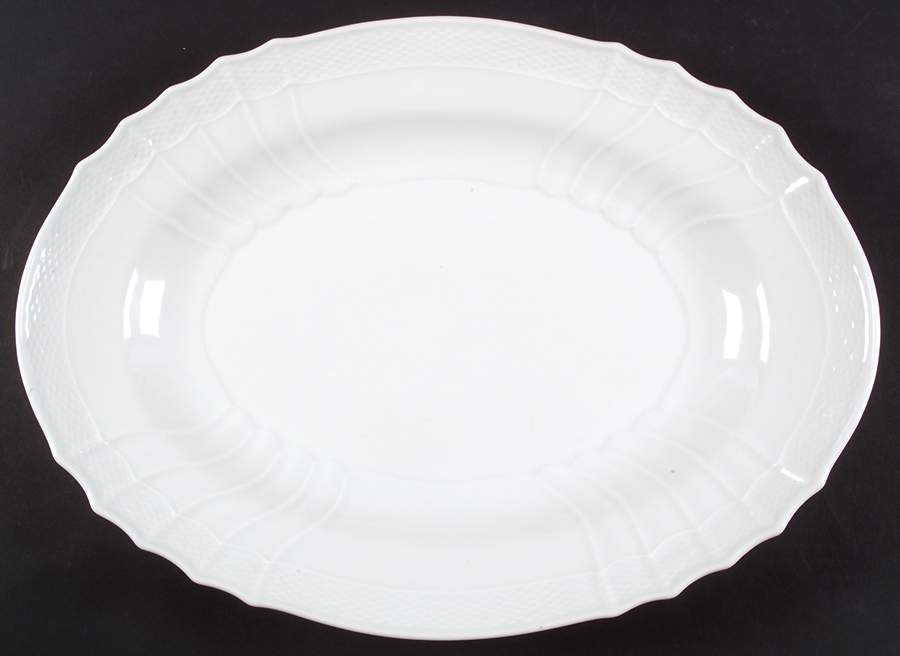Bianco White (Vecchio Ginori Shape) 16" Oval Serving Platter by Ginori 1735-1