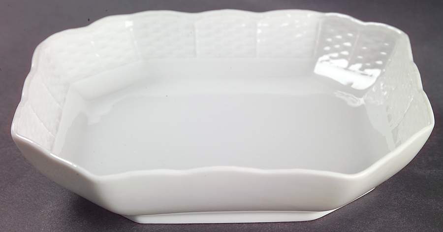 Bianco White (Vecchio Ginori Shape) Medium Square Dish by Ginori 1735-1