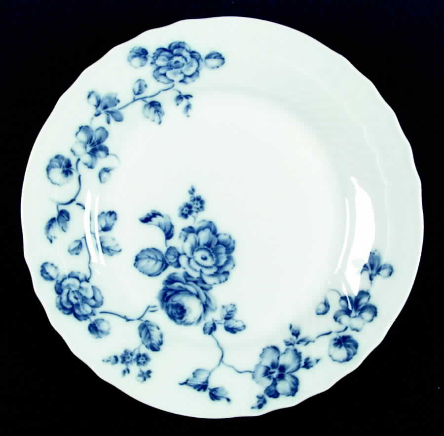 Blue Rose Dinner Plate by Ginori 1735-1